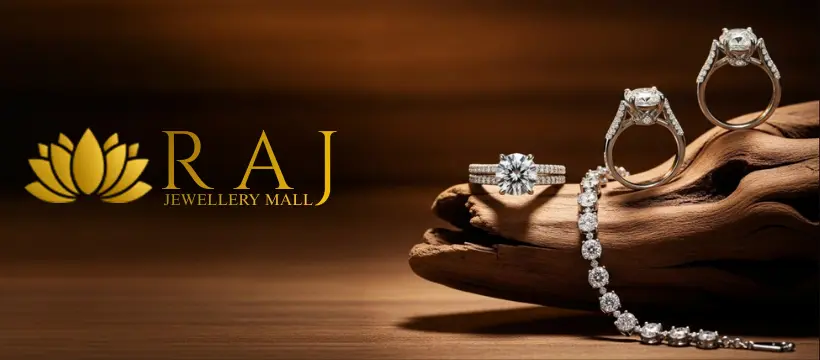 Raj Jewellery Mall storefront banner in Kakinada